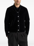 Manière De Voir Nassim velvet jacket with contrast piping