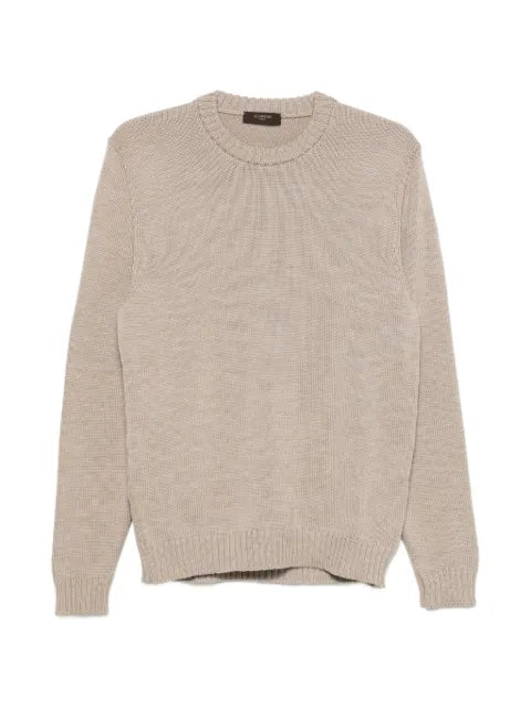 Zanone ribbed-knit crew-neck wool jumper