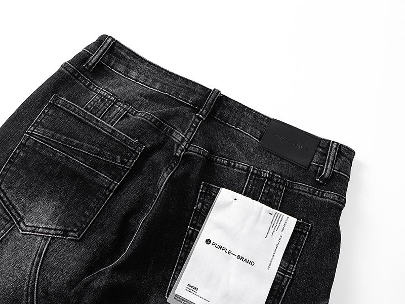 Purple Brand Black Washed Flare Jeans