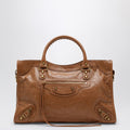 Balenciaga - Le City medium bag in camel/antique gold